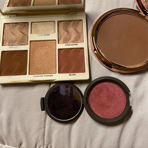 face palette + bronzer + blush